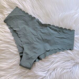 Victoria’s Secret sage green scalloped cheeky panty